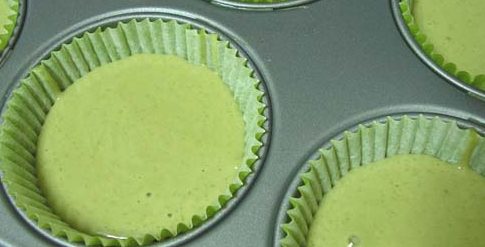 Cupcakes de palta y te verde